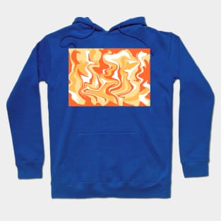 Abstract Dessert Tones Inspired Organic Flow Hoodie